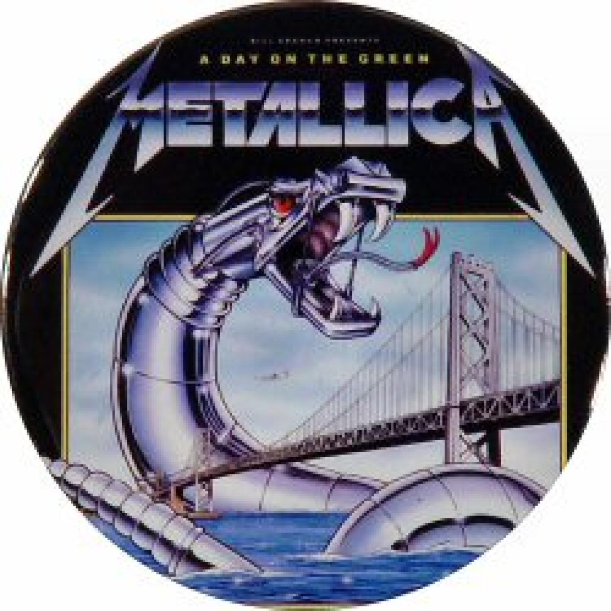 Vintage Metallica retailer pin