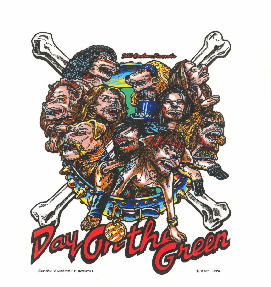 Guns N' Roses Pellon from Oakland Coliseum Stadium, Sep 24, 1992