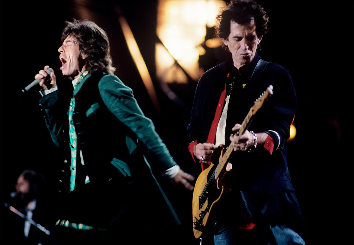 Mick Jagger & Keith Richards Vintage Concert Photo Fine Art Print from Oakland Coliseum Stadium