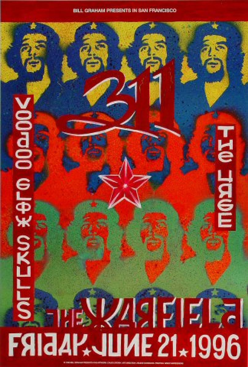 311 Vintage Concert Poster from Warfield Theatre, Jun 21
