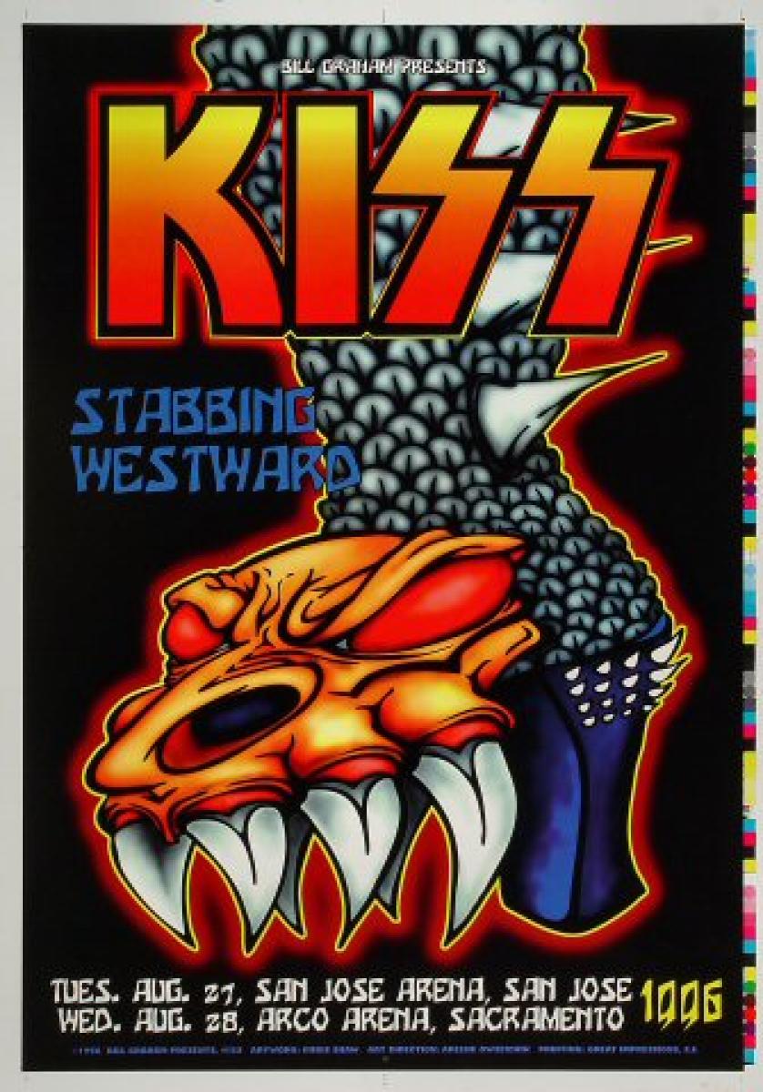 Kiss Vintage Concert Proof from San Jose Arena, Aug 27, 1996 at