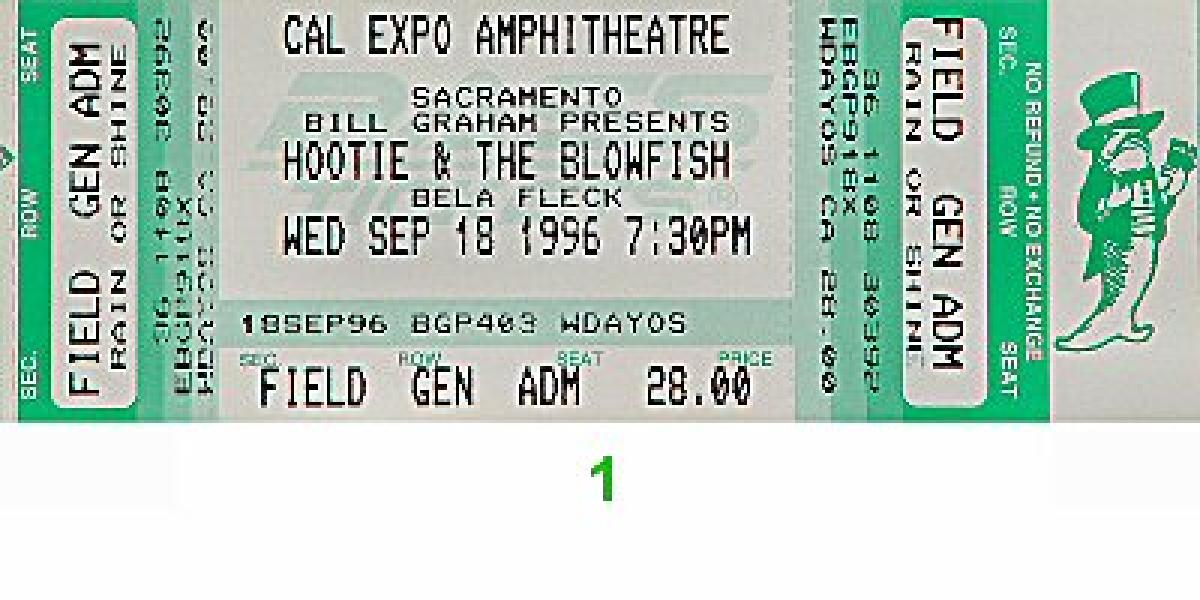 Hootie & the Blowfish Vintage Concert Vintage Ticket from Cal Expo