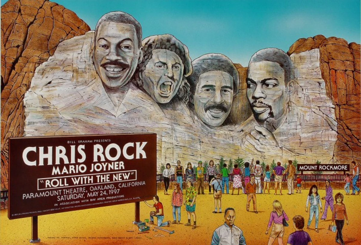 Chris Rock Vintage Concert Poster From Paramount Theatre May 24 1997 At Wolfgang S Chris Rock Vintage Concert Poster From