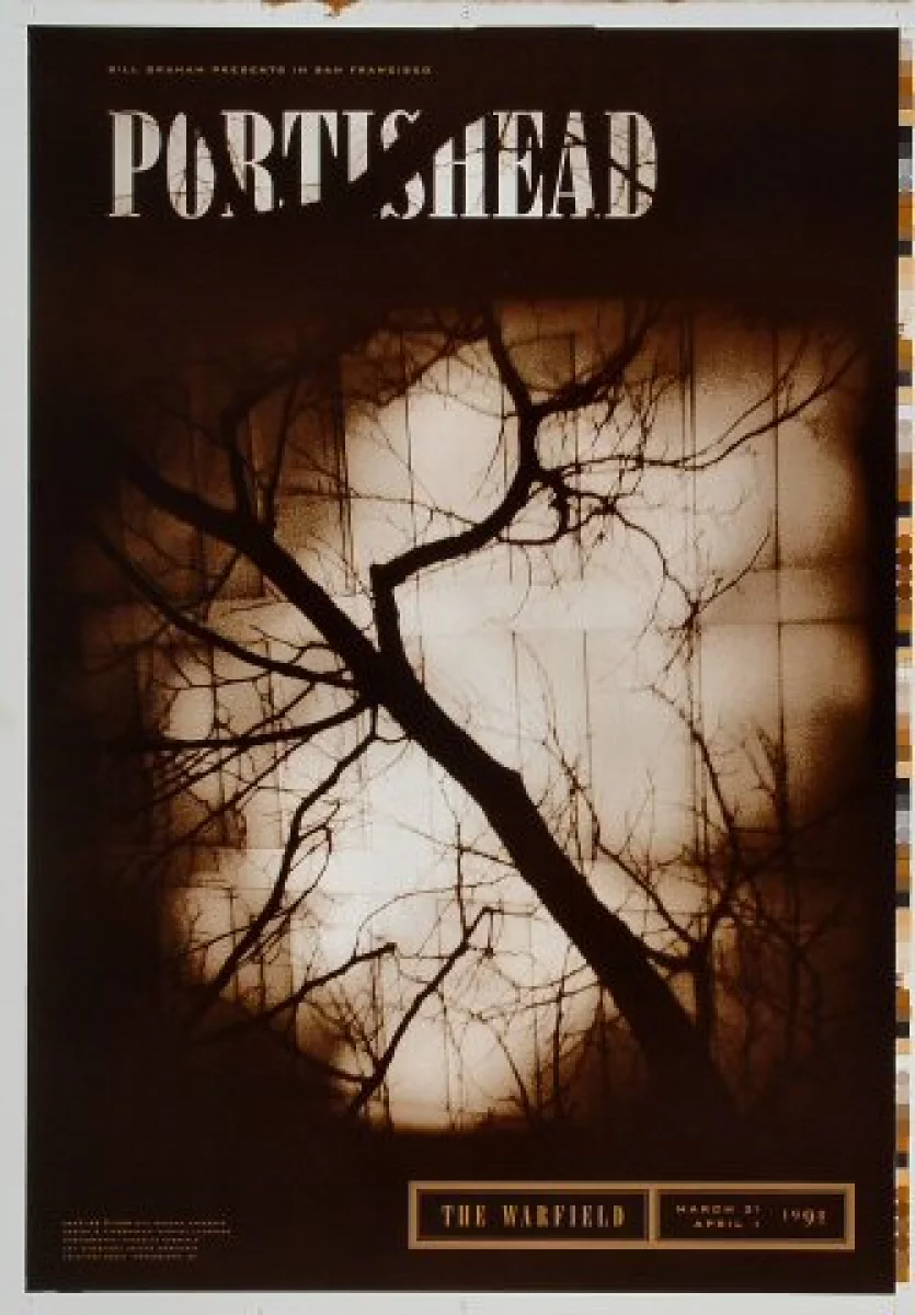 Portishead Vintage Concert Proof from Warfield Theatre, Mar 31, 1998 at
