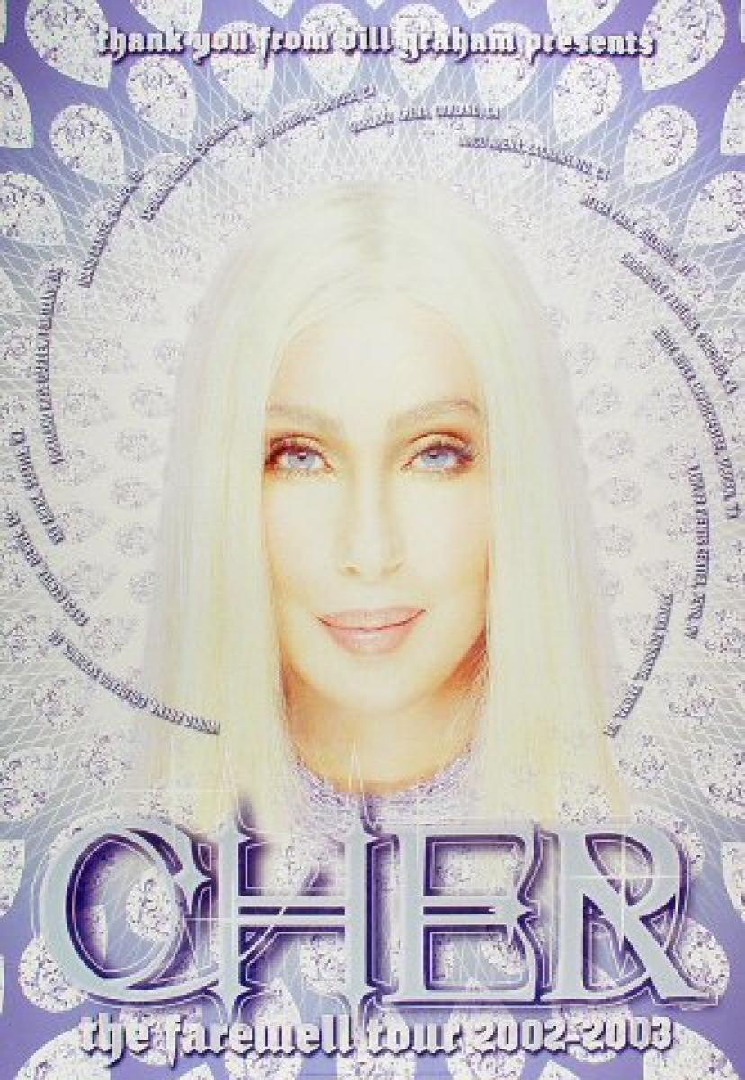 CHER deals CONCERT EXTRA LARGE TOUR PHOTO BOOK With Posters Set of 4