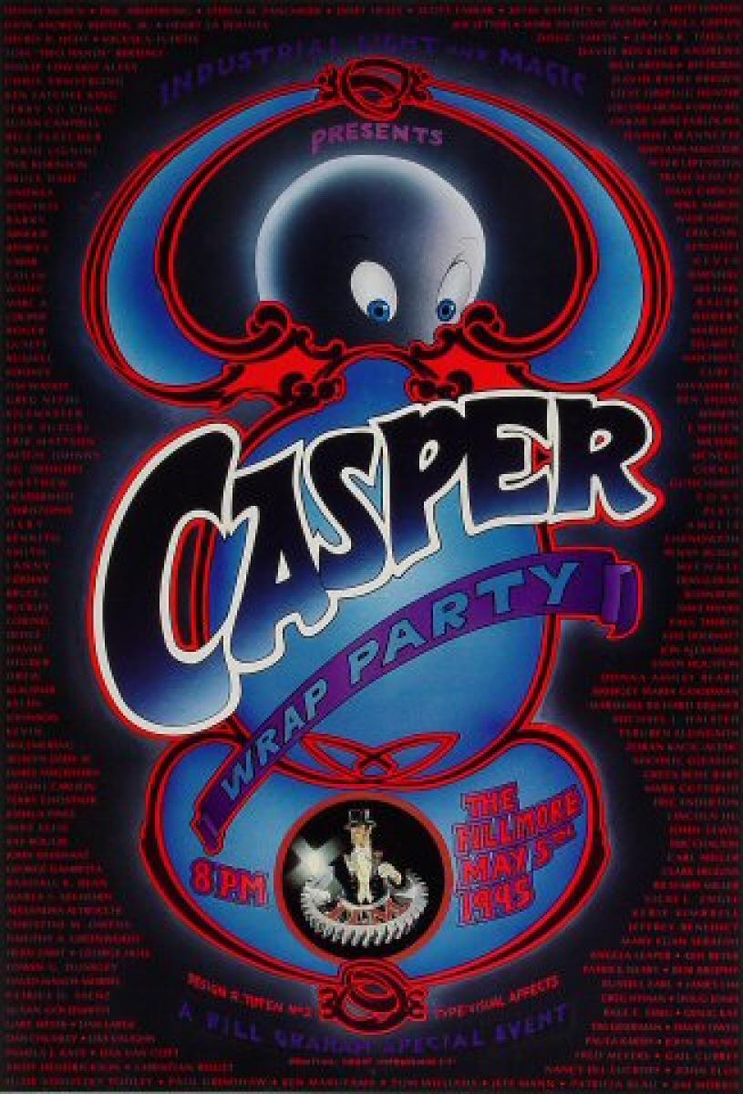 Casper Wrap Party Vintage Concert Poster from Fillmore Auditorium