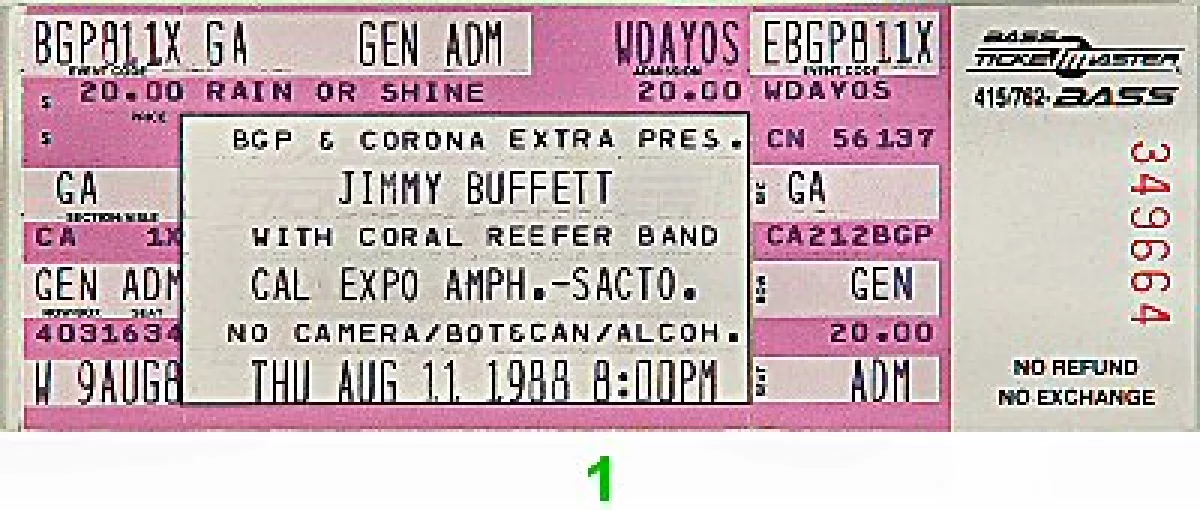 1988 jimmy buffett tour