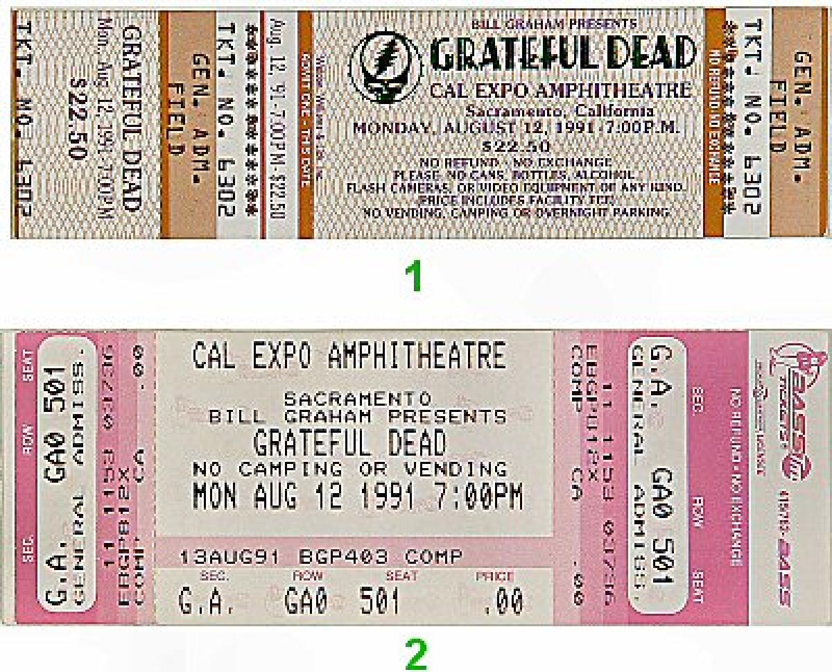 限定 正規品 貴重 Grateful Dead Vintage Ticket Grateful Dead Vintage Concert Vintage Ticket from Cal State