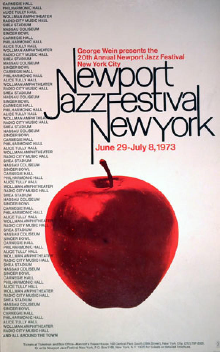 Newport Jazz Festival Vintage Concert Poster from Carnegie Hall, Jun 29