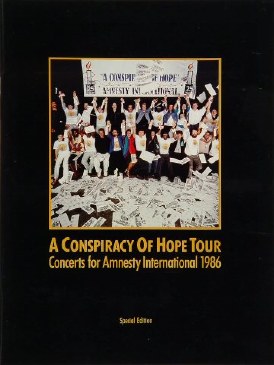 Amnesty International Benefit Vintage Concert Program From Cow Palace Jun 4 1986 At Wolfgang S