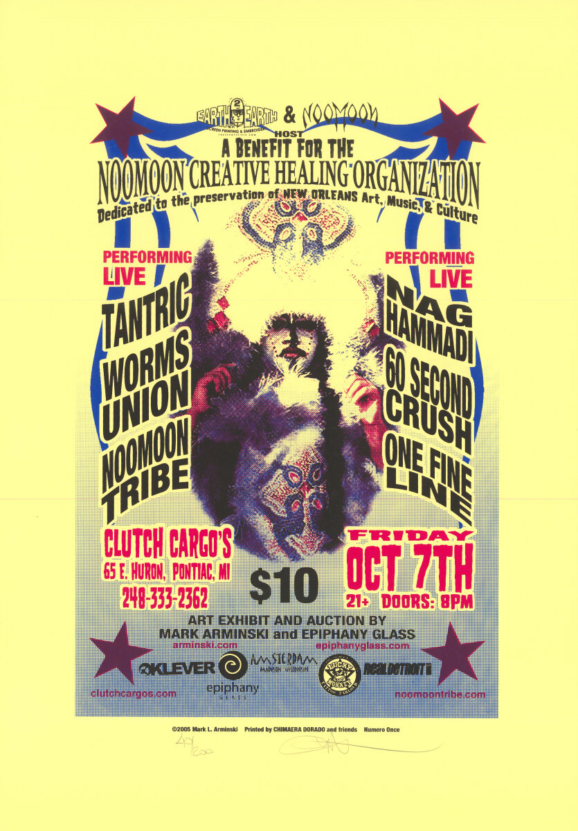 Tantric Vintage Concert Silkscreen from Clutch Cargo's, Oct 17