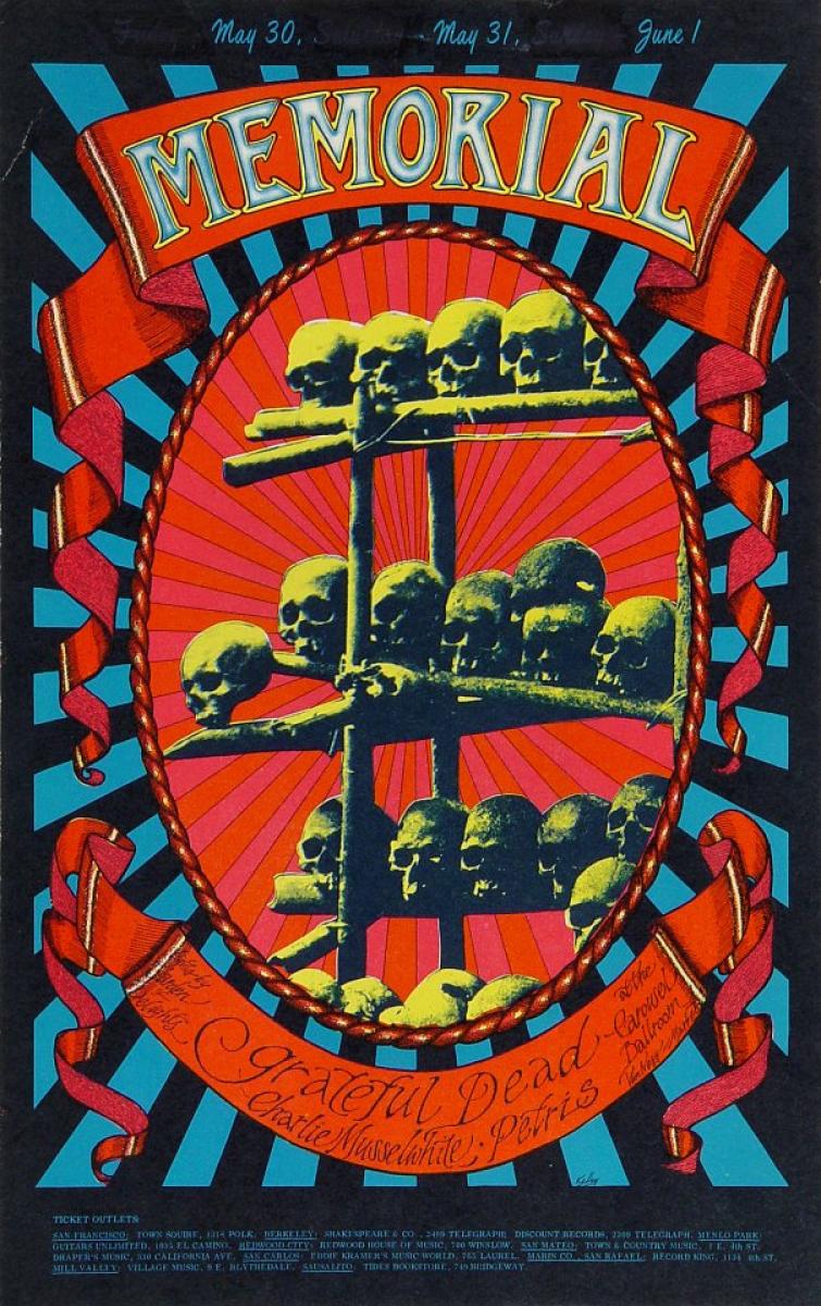Grateful Dead Vintage Concert Handbill from Avalon Ballroom