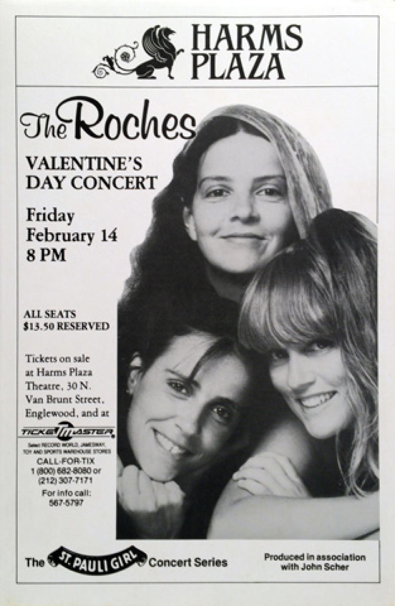 The Roches Vintage Concert Poster from John Harms Englewood Plaza ...