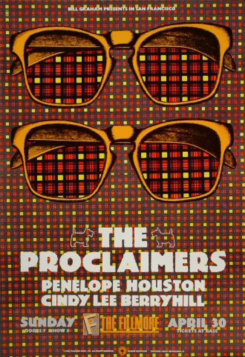 THE PROCLAIMERS T Shirt Music Band Printed Festival Concert Tour Tickets Vinyl