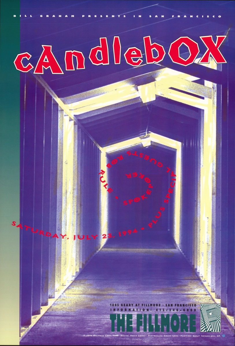 Candlebox Vintage Concert Poster From Fillmore Auditorium Jul 23 1994 At Wolfgang S