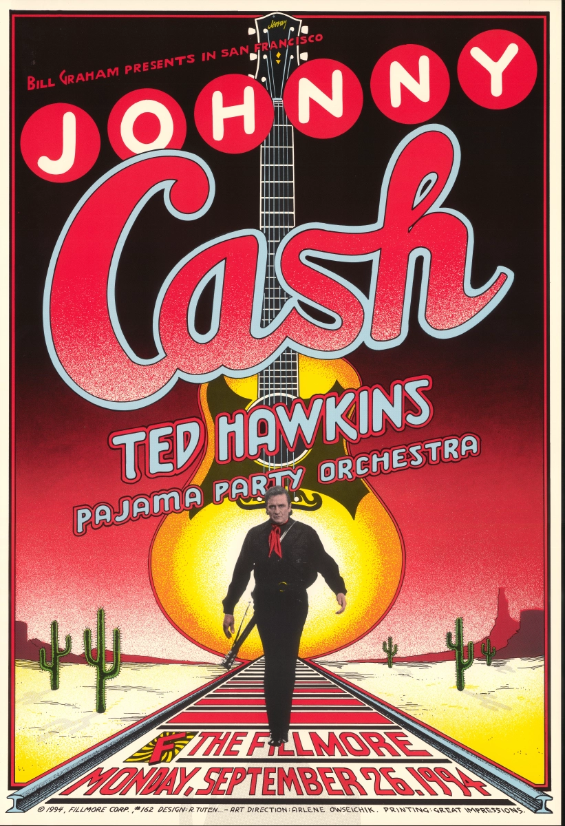 0368  Vintage Music Poster Art Johnny Cash
