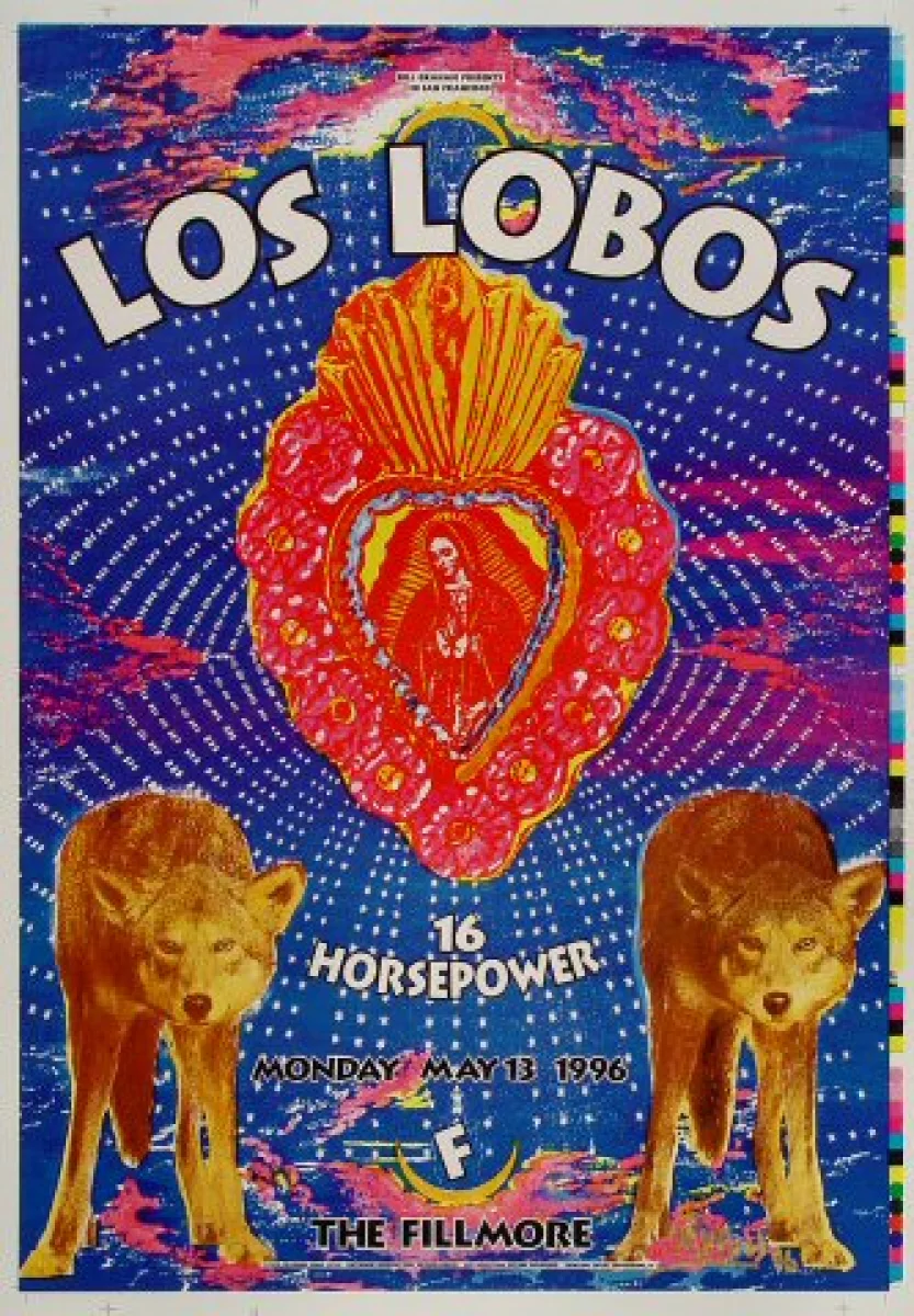 Los Lobos Vintage Concert Proof from Fillmore Auditorium, May 13, 1996 at  Wolfgang's