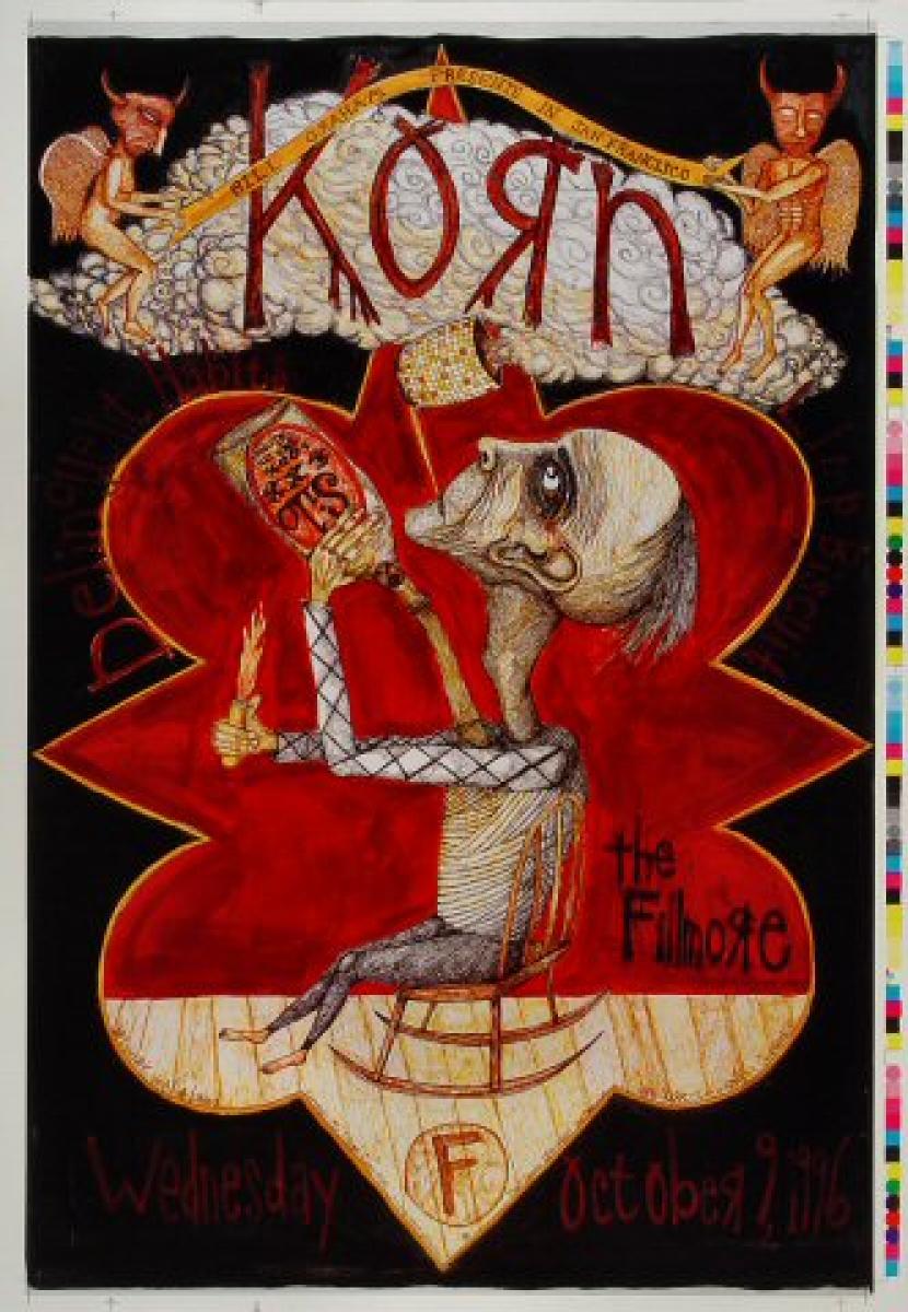 00s デッドストックKORN 大判ポスター Korn Vintage Concert Poster
