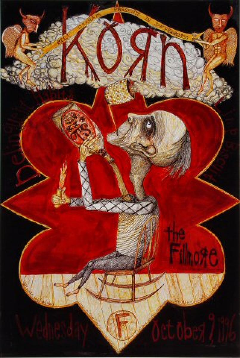 Korn, Rock Posters, Concert Posters, Bill Graham, Bill Graham Presents, Pos...