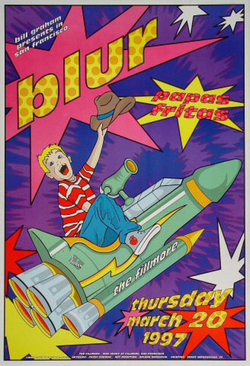 blur ブラー THE RENTALS オリジナルポスター Bonhams : Blur: Three Concert Posters, 1996, 1997 & 2015, 3