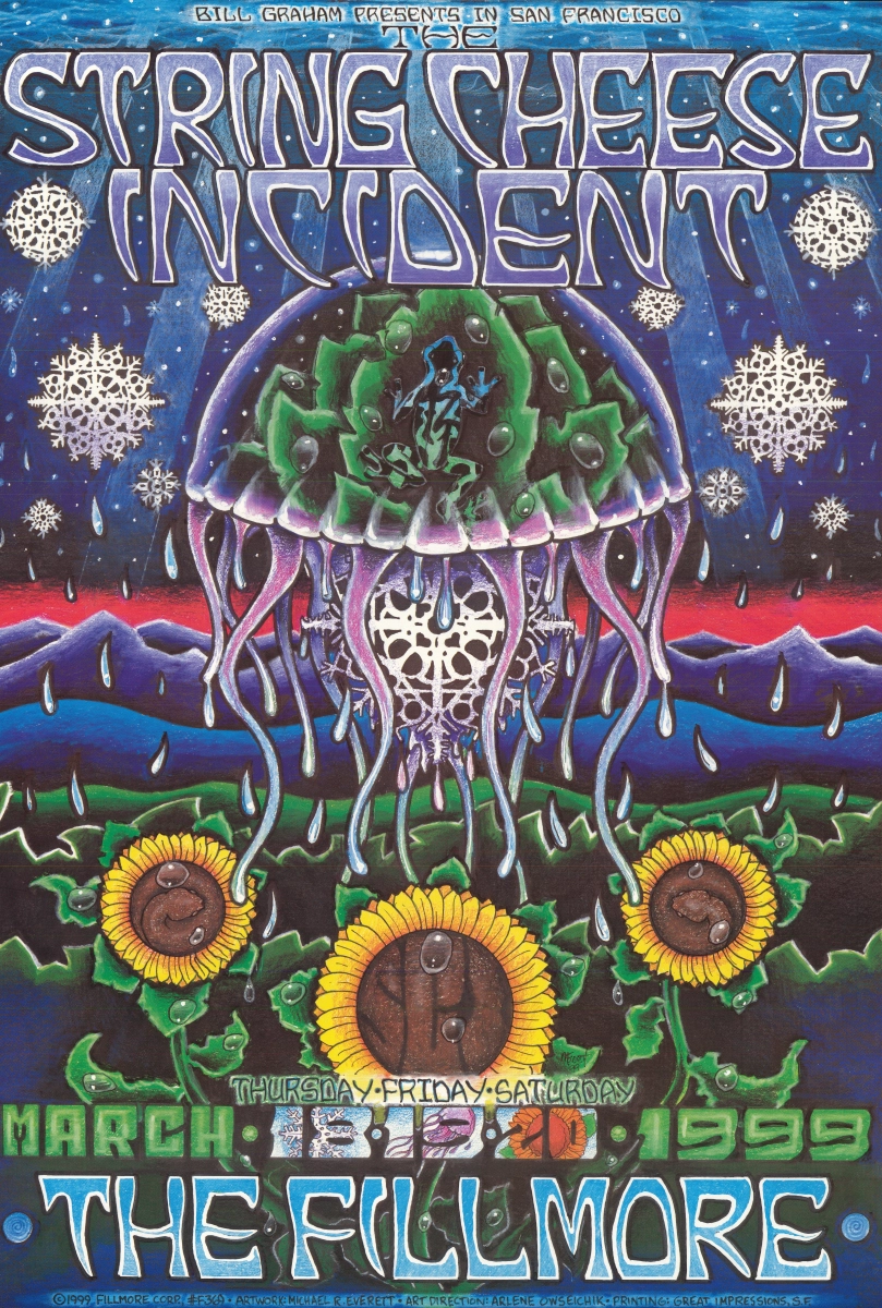 String Cheese Incident Vintage Concert Proof from Fillmore Auditorium