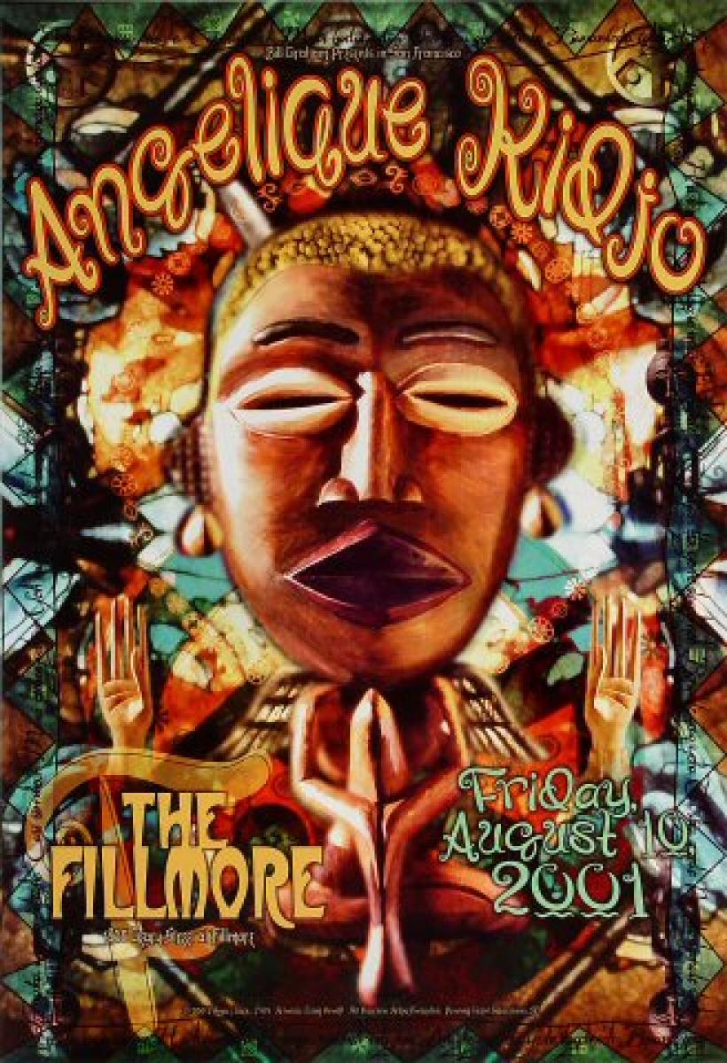 Angelique Kidjo Vintage Concert Poster from Fillmore Auditorium, Aug 10 ...