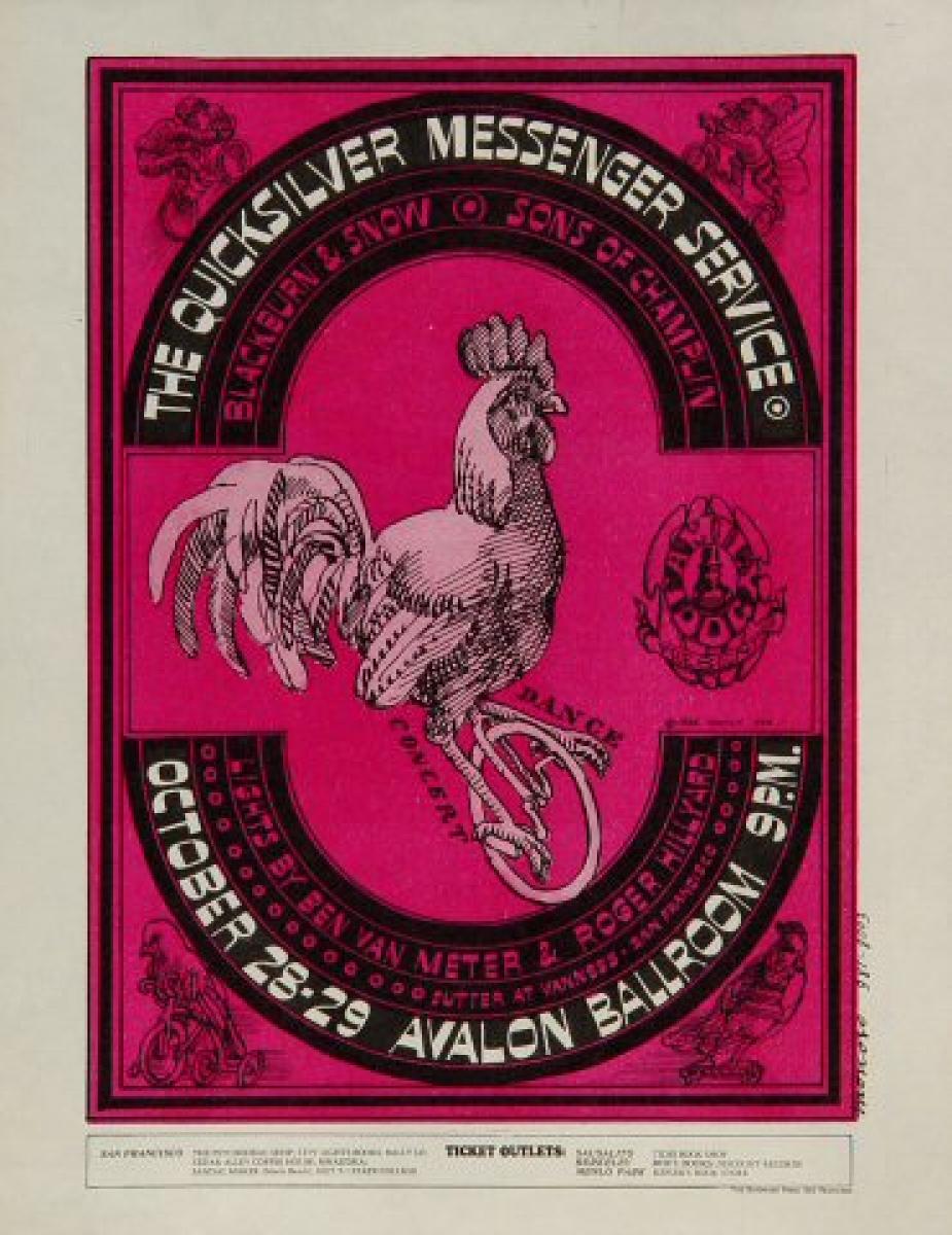 Quicksilver Messenger Service Vintage Concert Handbill from Avalon