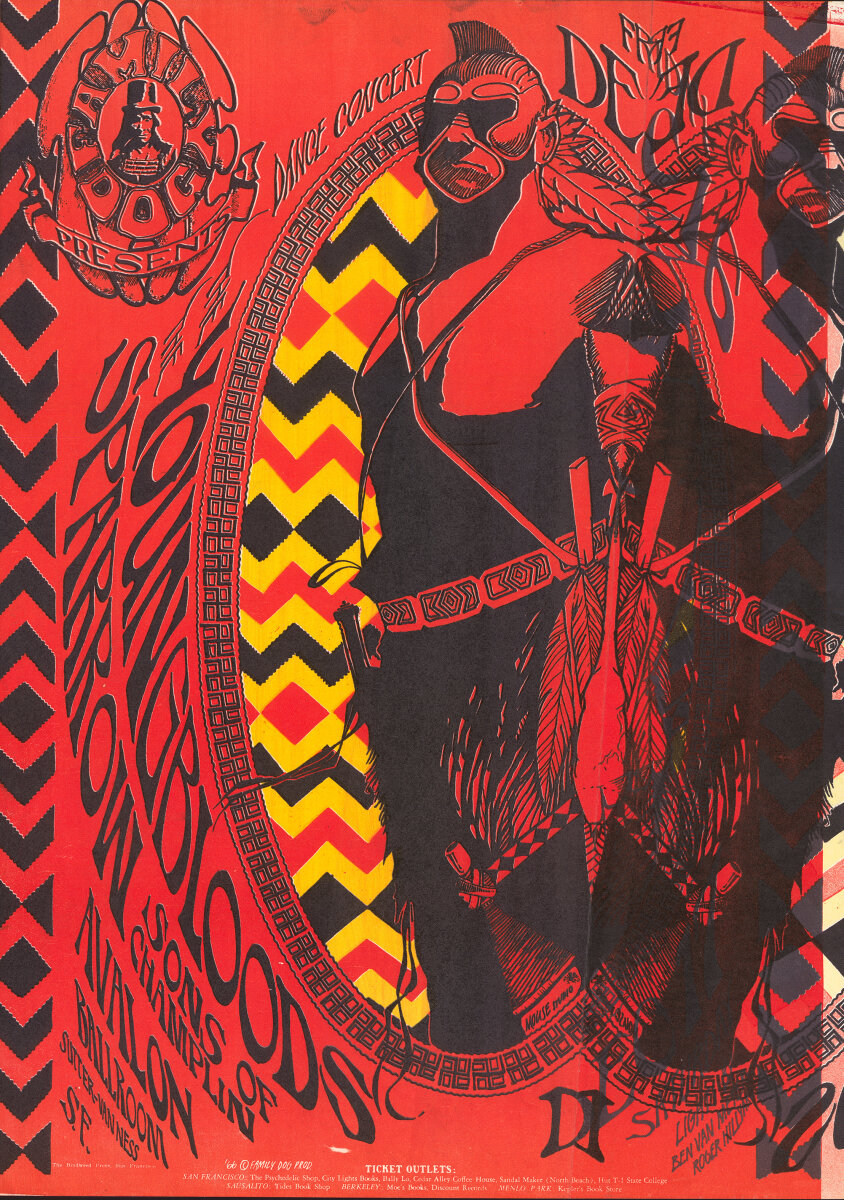 The Youngbloods Vintage Concert Poster from Avalon Ballroom