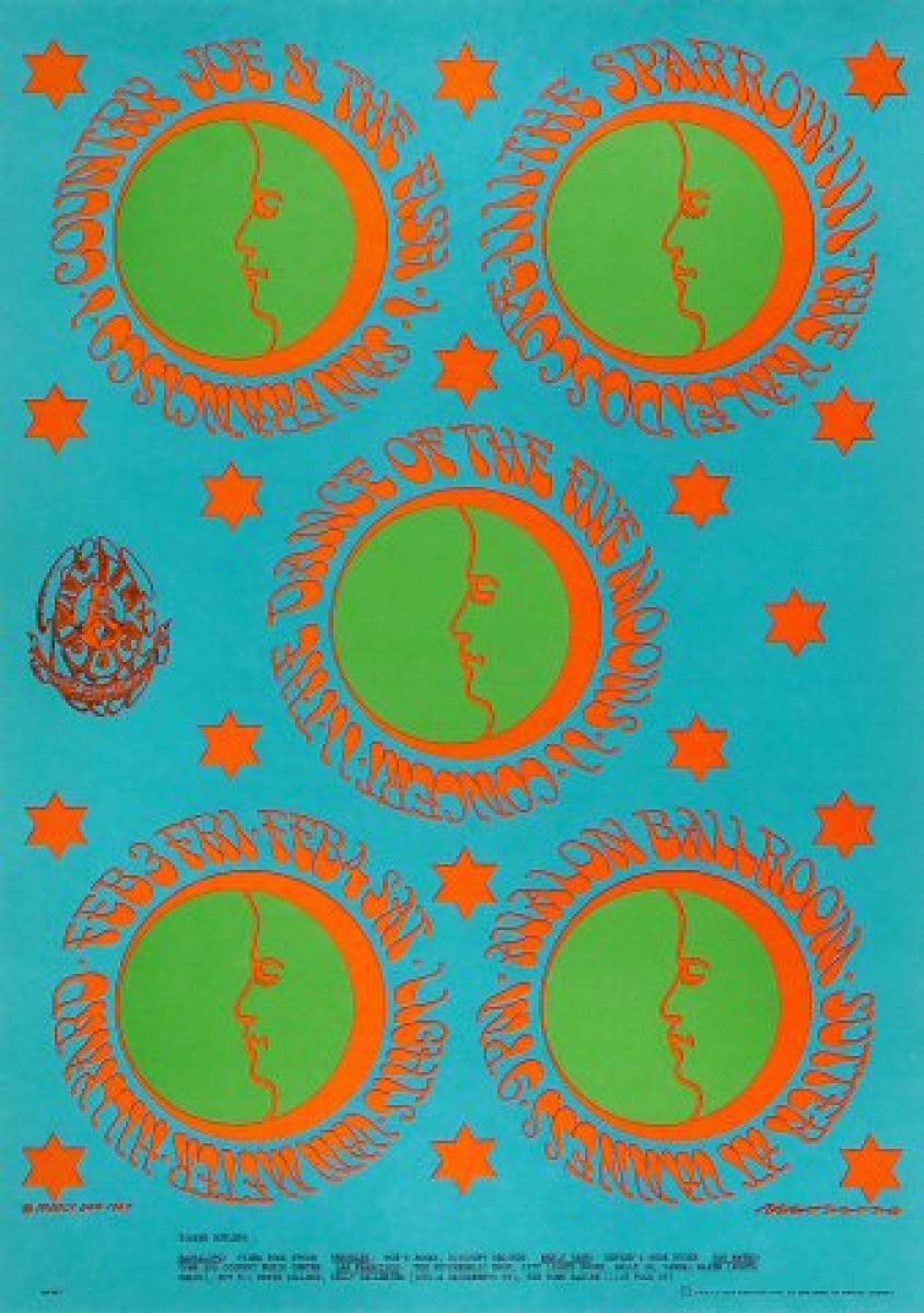 Country Joe & the Fish Vintage Concert Poster from Avalon Ballroom