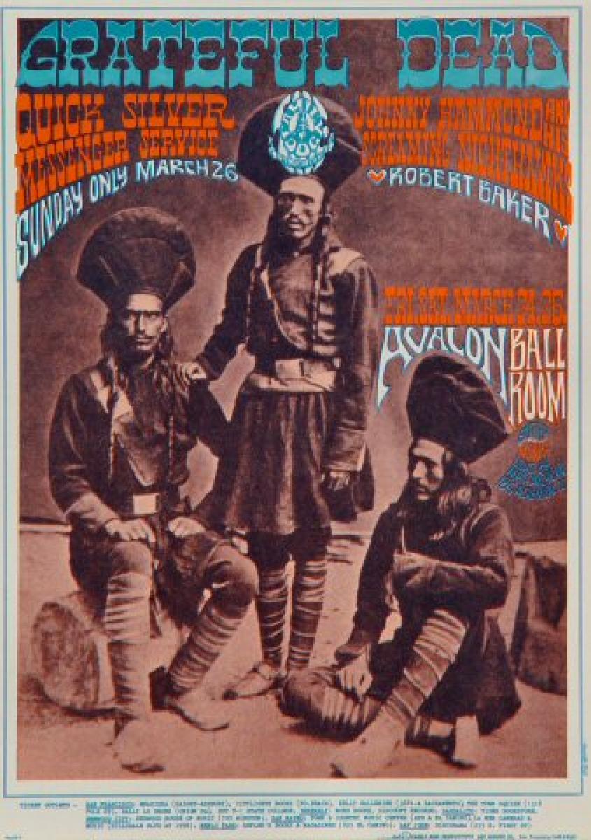 Grateful Dead Vintage Concert Postcard from Avalon Ballroom, Mar 24
