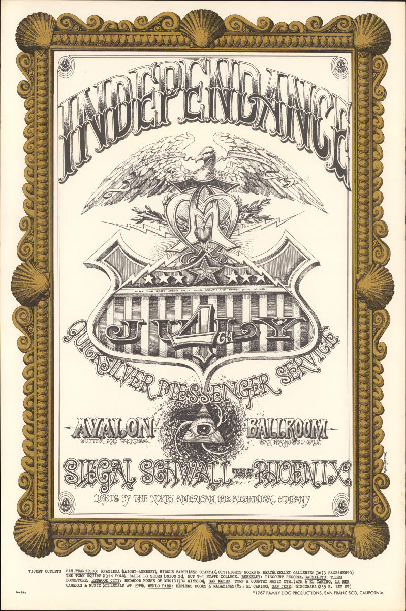 Quicksilver Messenger Service Vintage Concert Poster from Avalon