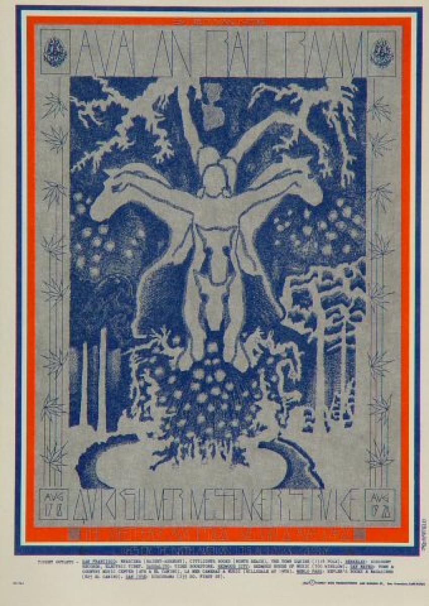 Quicksilver Messenger Service Vintage Concert Postcard from Avalon