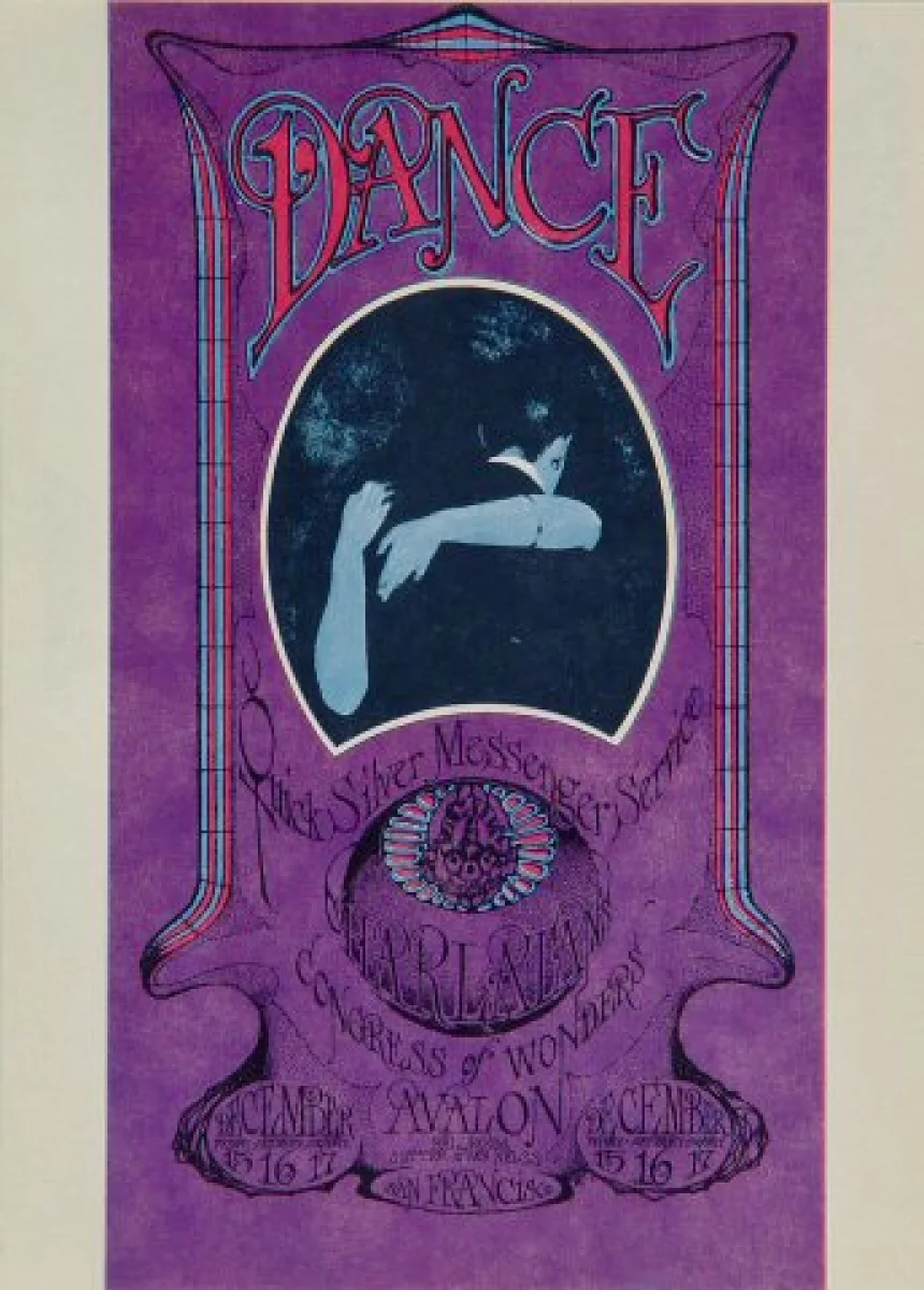 Quicksilver Messenger Service Vintage Concert Postcard from Avalon