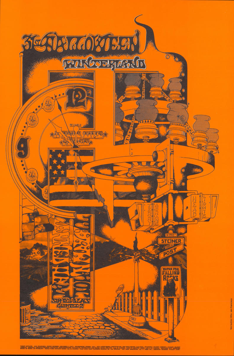 Canned Heat Vintage Concert Poster from Winterland, Oct 31, 1968