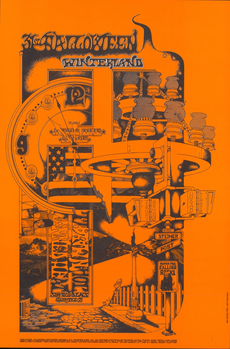 Canned Heat Vintage Concert Poster from Winterland, Oct 31, 1968 at