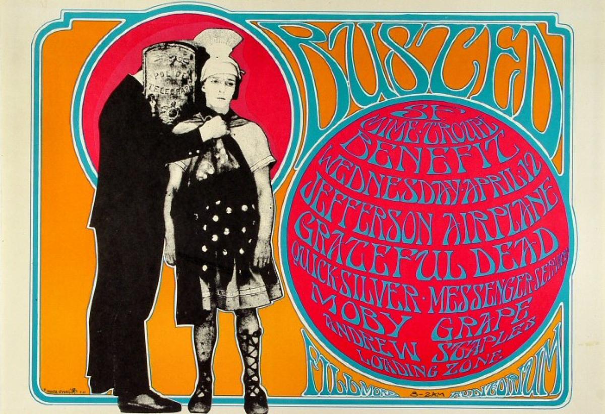 ジュン 24H タワレコ フライヤー b Jefferson Airplane Vintage Concert Poster from Fillmore Auditorium