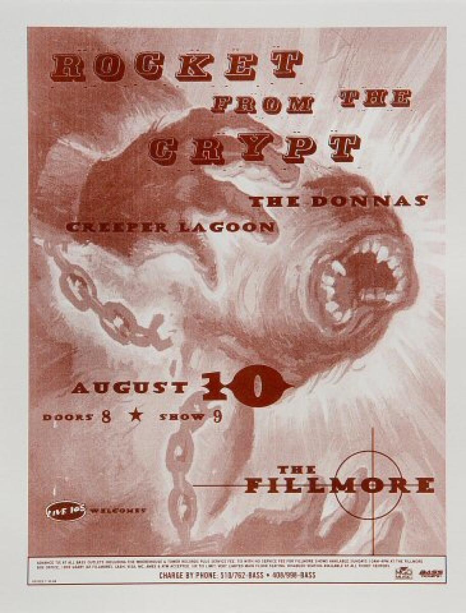 Rocket from the Crypt Vintage Concert Poster from Fillmore