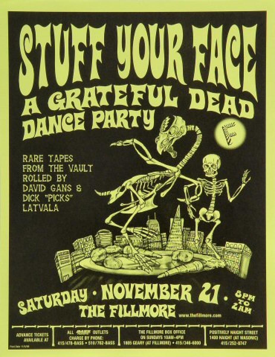 Grateful Dead Handbill ヴィンテージ ポストカード grateful-dead-handbill-nov-21-