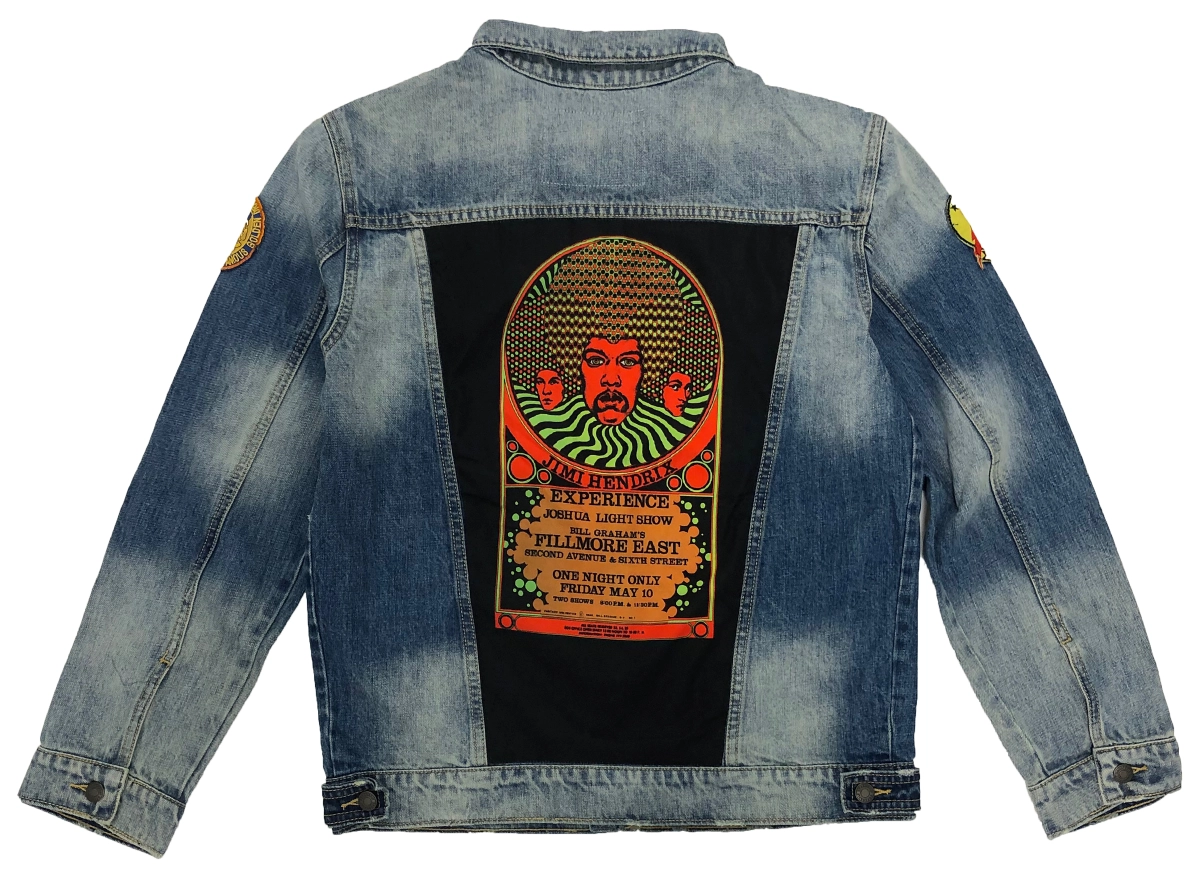 Jimi Hendrix Experience Men s Denim Jacket from Fillmore East May