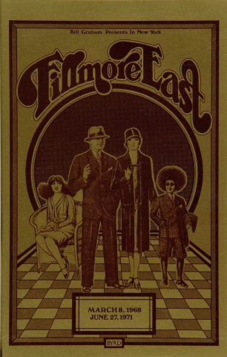 The Allman Brothers Band Vintage Concert Program from Fillmore East, Jun  27, 1971 at Wolfgang's