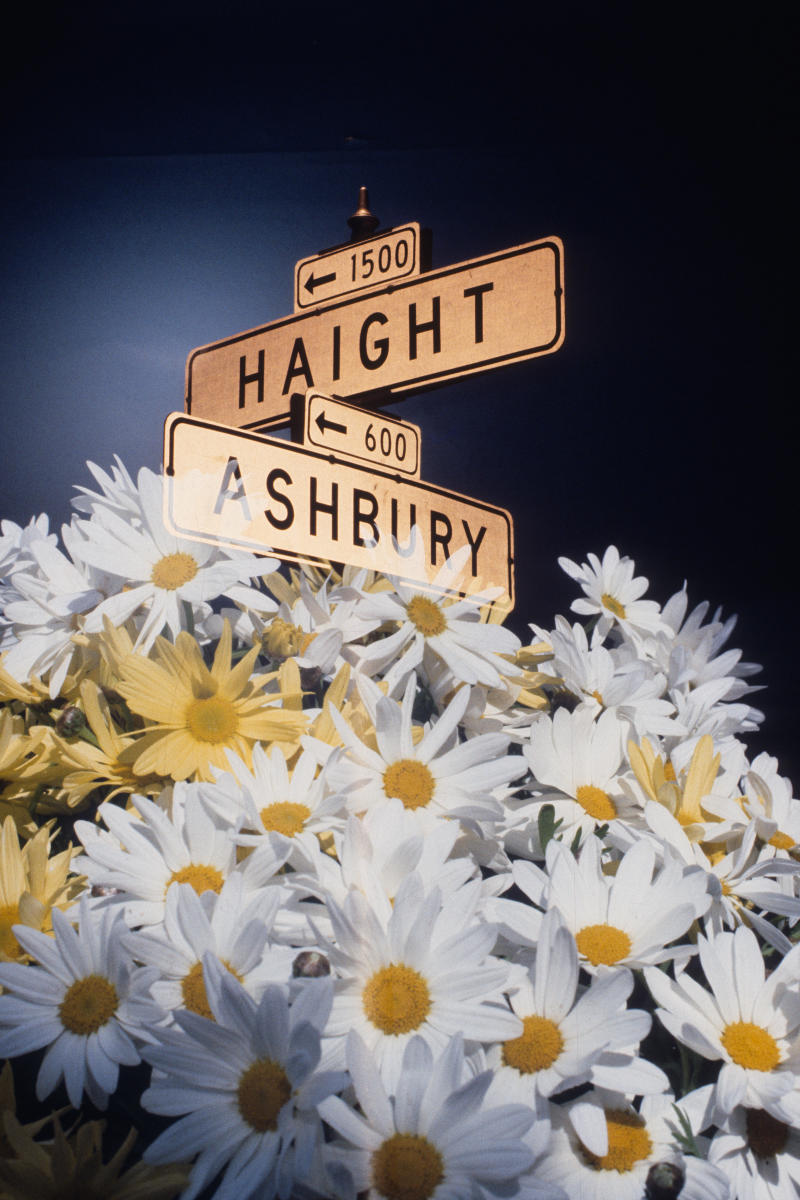 Haight Ashbury Street Sign Vintage Concert Photo Fine Art Print at ...