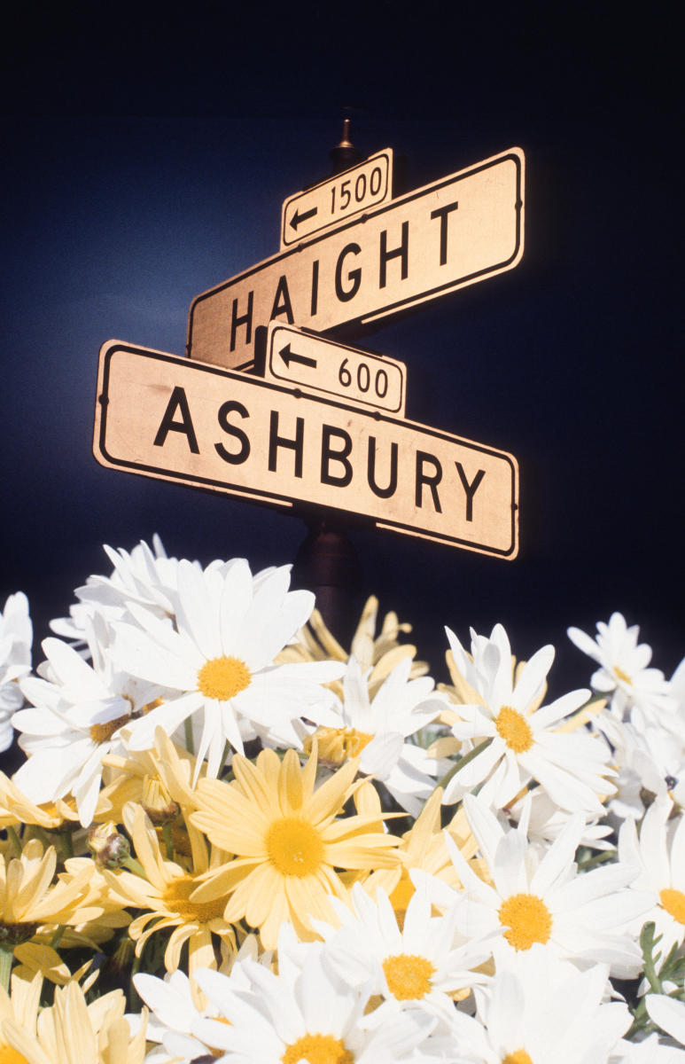 Haight Ashbury Street Sign Vintage Concert Photo Fine Art Print at ...