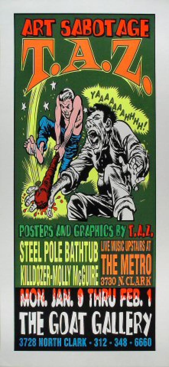 Coop シルクスクリーンポスター　STEEL POLE BATHTUB Steel Pole Bath Tub Vintage Concert Poster from Goat Gallery