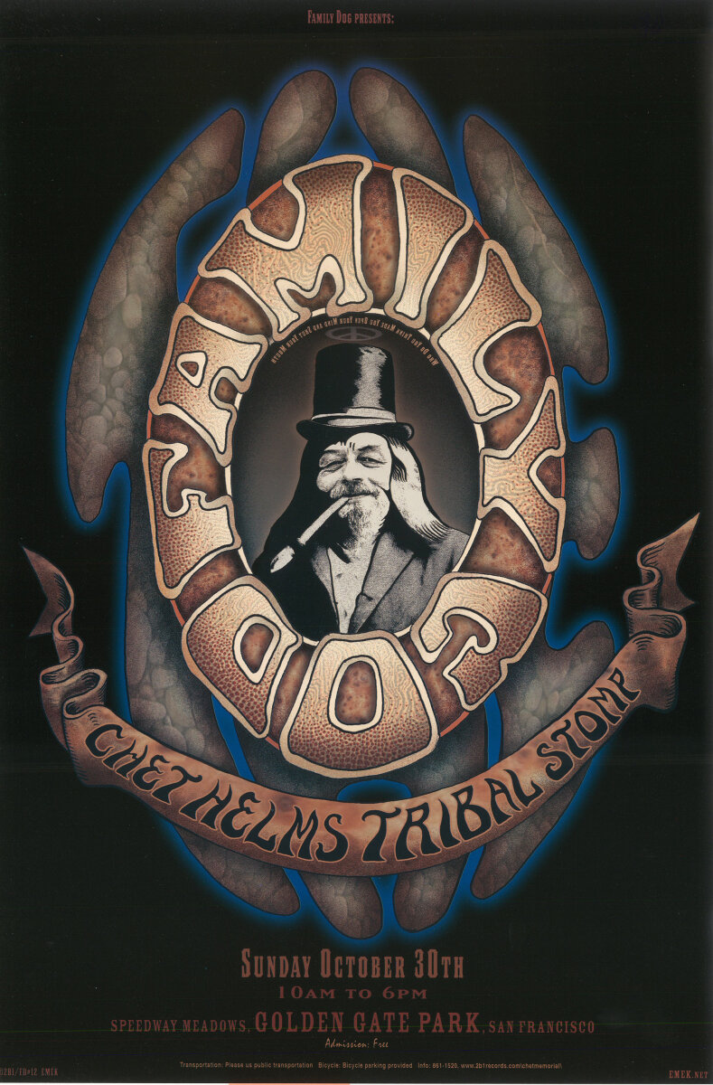 Family Dog Presents Vintage Concert Poster from Golden Gate Park