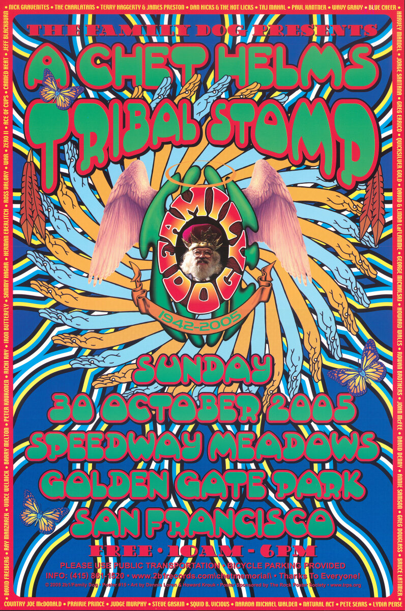 Family Dog Presents Vintage Concert Poster from Golden Gate Park