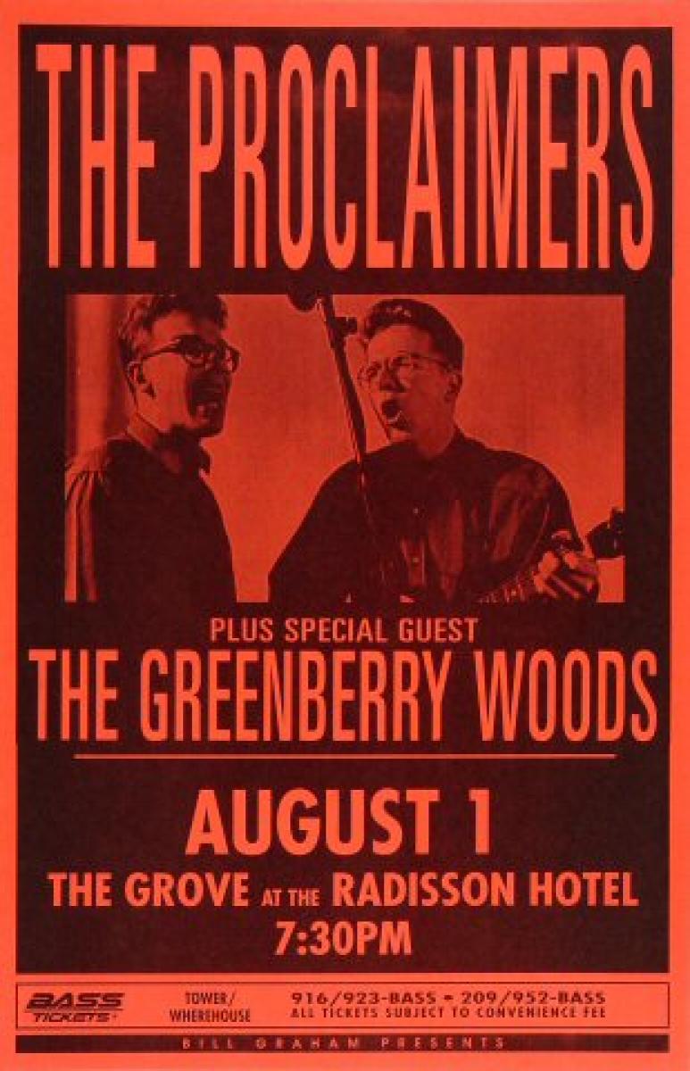 The Proclaimers Vintage Concert Poster from Grove at the Radisson