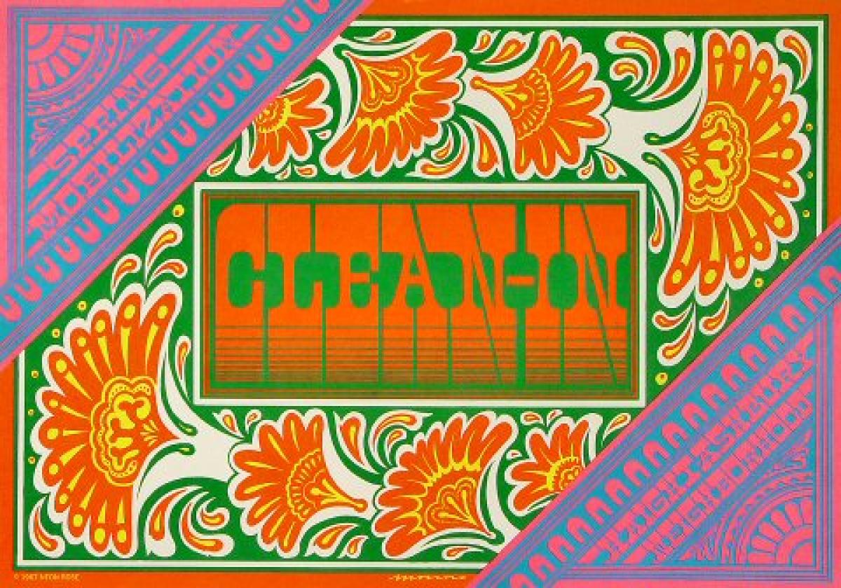 Neon Rose #15: Clean-In Vintage Concert Poster from Haight