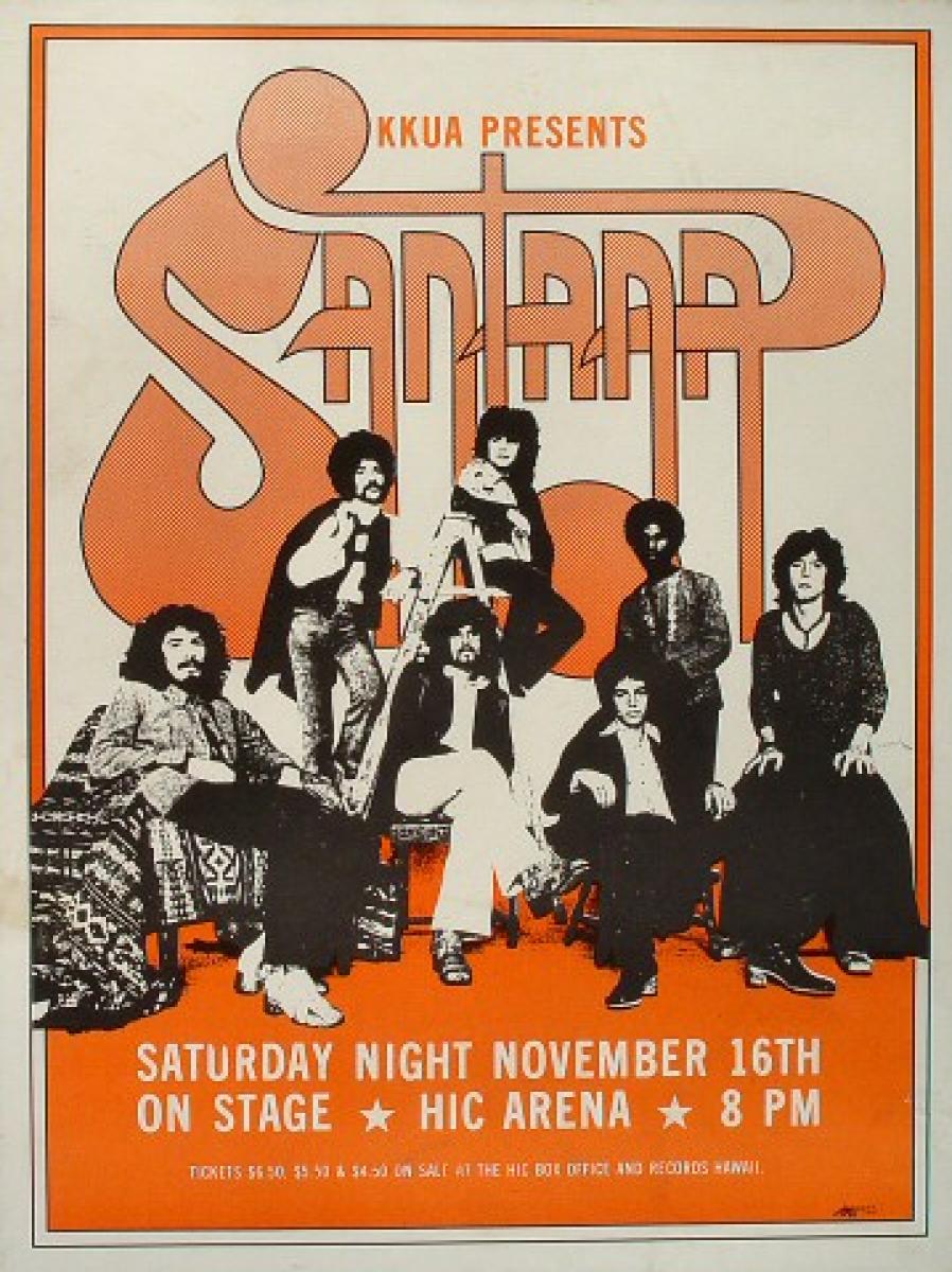 Santana Concert Poster 1995 F-188 Fillmore | Visible Vibrations