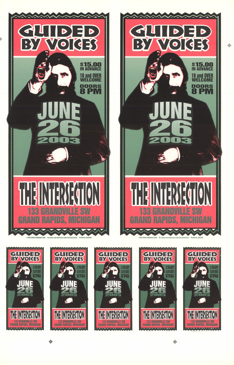 Guided By Voices Vintage Concert Proof from Intersection