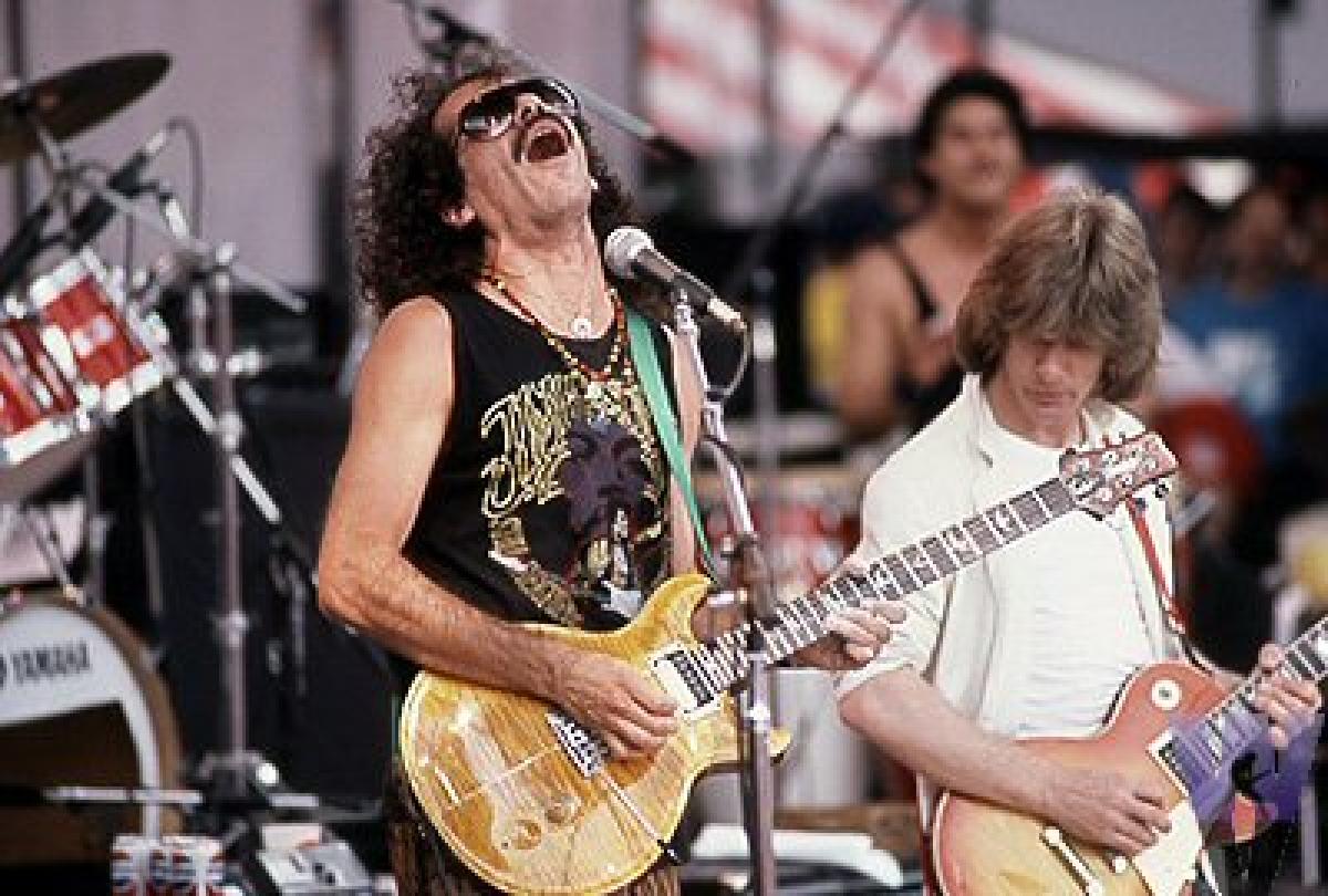 Carlos Santana Vintage Concert Photo Fine Art Print from JFK Stadium